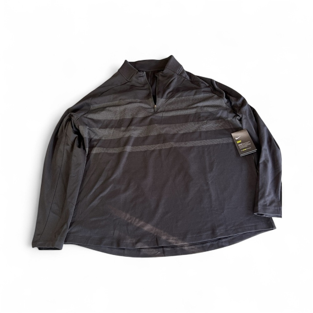 Nike Men's Black Quarter-Zip Golf Long Sleeve Shirt. XXL NWT
